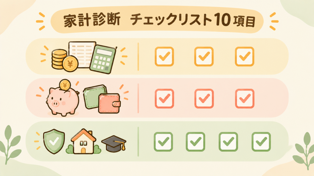 家計診断 チェックリスト10項目